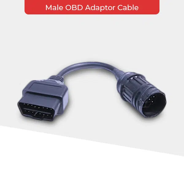 Male OBD Adaptor Cable (OBD-II adapter for 10-pin GS-911)