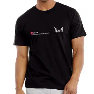 T-Shirt, Short-Sleeved, Black – HEX ezCAN RIDE2LIVE