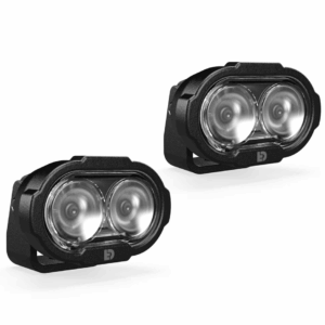 (SET OF TWO) DENALI DL2 DRIVING LIGHT (White Lens)