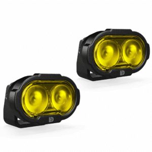 (SET OF TWO) DENALI DL2 DRIVING LIGHT (Selective Yellow Lens)