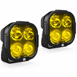 (SET OF TWO) DENALI DL4 DRIVING LIGHT (Selective Yellow Lens)
