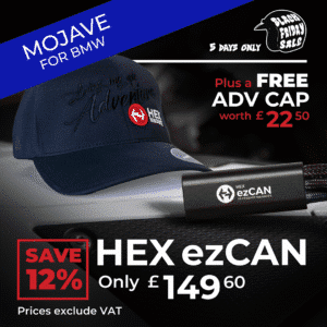 BLACK FRIDAY: HEX ezCAN Mojave for BMW Bikes + HEX Adv Cap