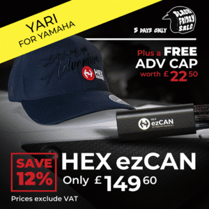 BLACK FRIDAY: HEX ezCAN Yari for Yamaha Bikes + HEX Adv Cap