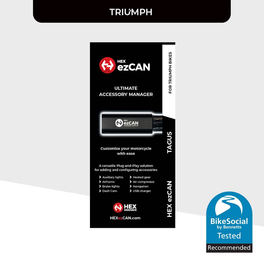 BLACK FRIDAY: HEX ezCAN Tagus for Triumph Bikes + HEX Adv Cap - Image 2