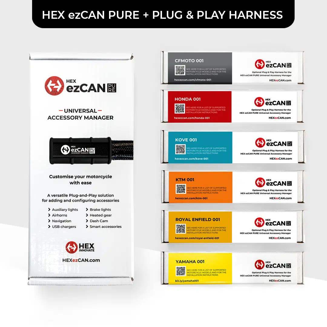 HEX ezCAN PURE Universal Accessory Manager + Optional Plug & Play