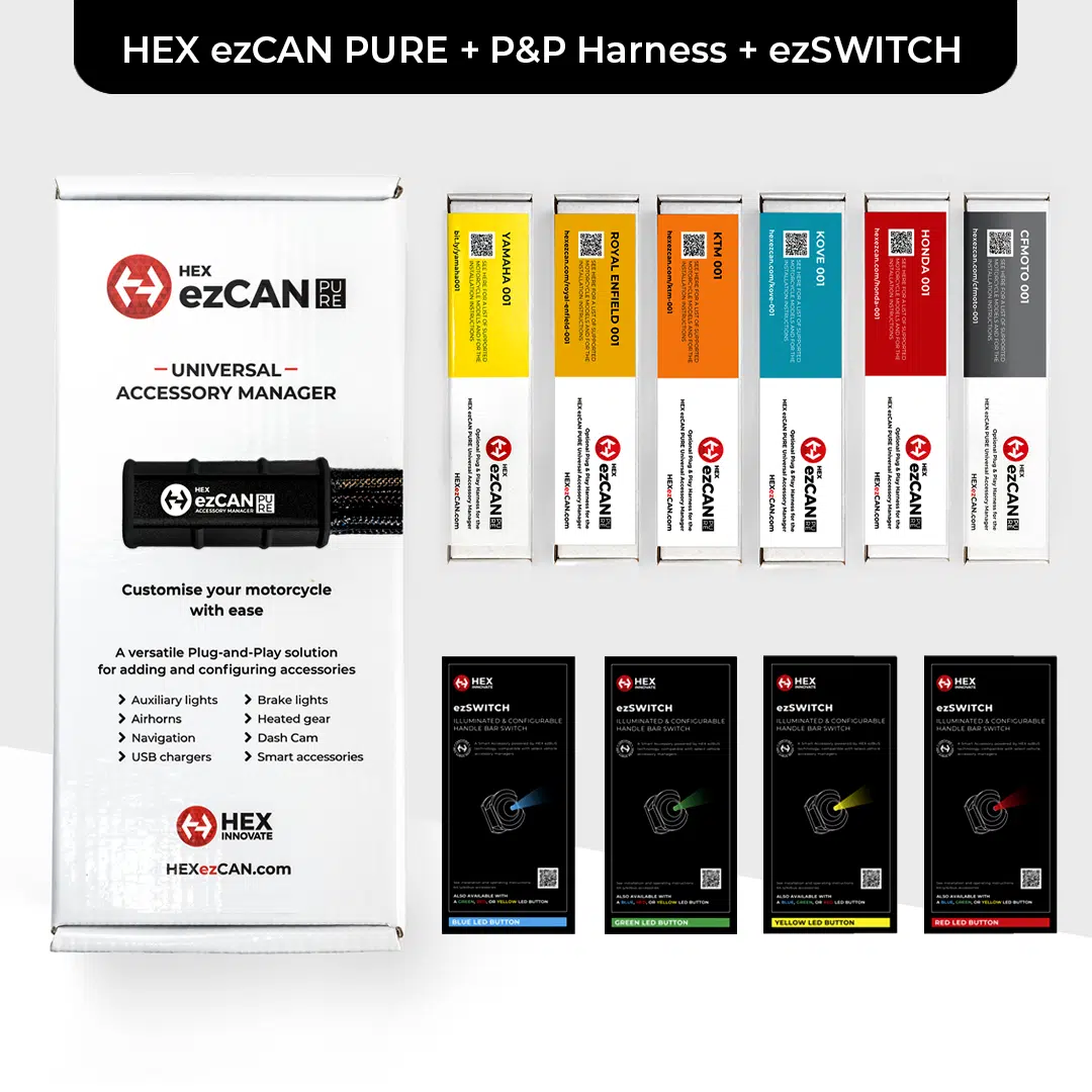HEX ezCAN PURE Universal Accessory Manager + ezSWITCH Accessory