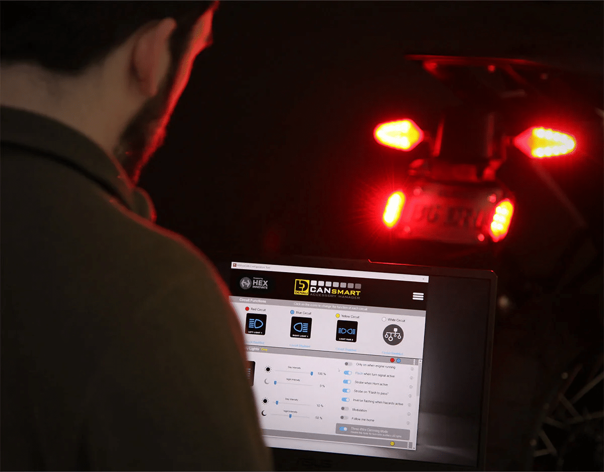 DENALI T3-S SMART Rear Switchback LED Turn Signal Pods (TWO LIGHT PODS) - Image 6