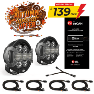 AUTUMN SPECIAL OFFER: 2x Denali D7 PRO Multi-Beam Driving Light Pods with Modular X-Lens System + a HEX ezCAN Accessory Manager + Cables